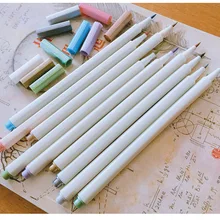 10 металлических цветных кистей для рисования DIY Фотоальбом мягкие ручки манга маркер канцелярские наборы