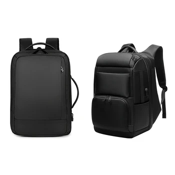 

2 Pcs Smart Backpack Men Male Backpack Usb Charging Laptop Waterproof Backpacks Large Capacity Backpack Travel Backpacking 15.6