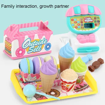 

22Pcs/Set Mini Supermarket ABS House Toys Educational Teaching Cash Kids Toys Gift Hot Sales
