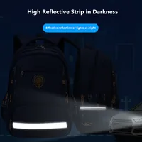 primary child school backpacks boys bookbag student luminous backpack large waterproof backpack for school teen boy schoolbag 2