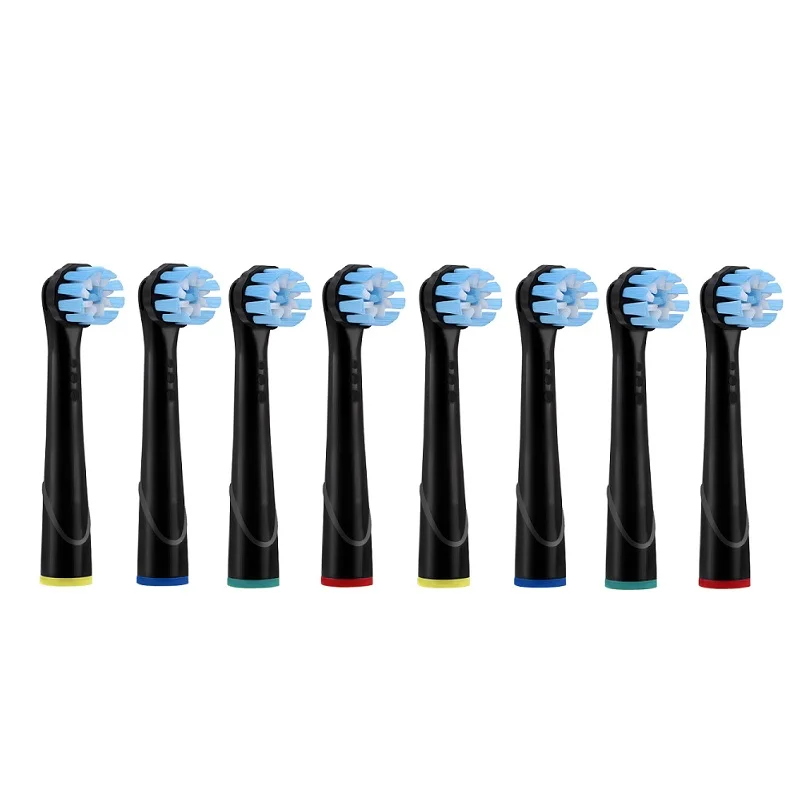 

8pcs Replacement Toothbrush Heads For Oral-B Braun Toothbrush Heads Vitality Precision Clean/Trizone Soft Bristle Black YE628