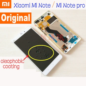 

100% Original Best Mi Note Glass Sensor LCD Display 10 Touch Panel Screen Digitizer Assembly with Frame For Xiaomi Mi Note Pro