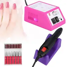 Nailfile профессиональная электрическая машинка для обработки ногтей, пилочка для маникюра, педикюра, шлифовальный набор сверл, аксессуары для ногтей ЕС