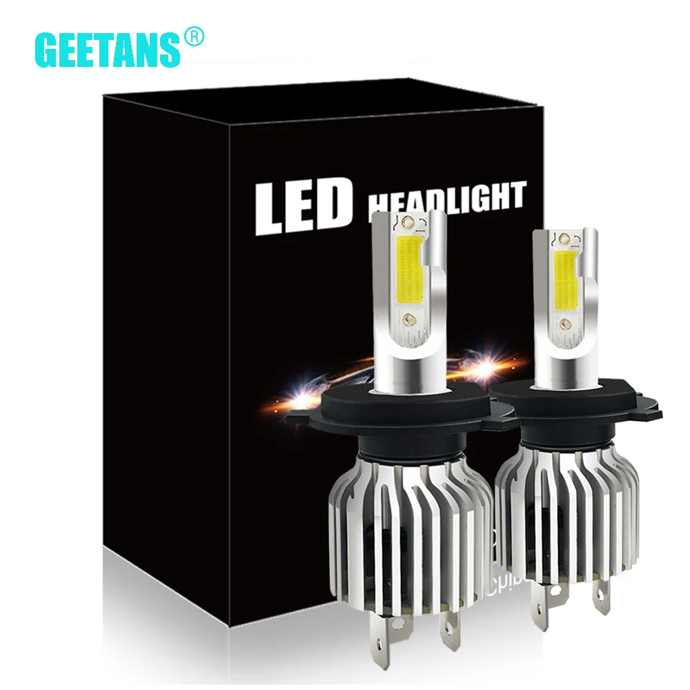 Geetans мини фар автомобиля светодиодный H4 H7 6000K светодиодный лампы H11 H8 H9 H1 H3 9005 9006 HB2 HB3 HB4 880 881 H27 Противотуманные фары для автомобилей Приглашаем посетить наших заказчиков выставку CJ