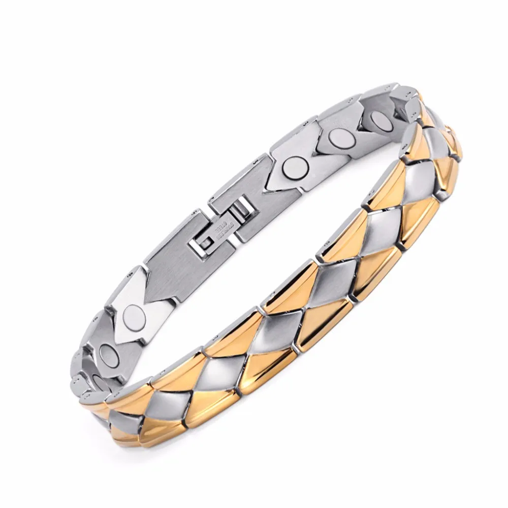 Energy Health Bracelet Men Therapy Health Stainless Steel