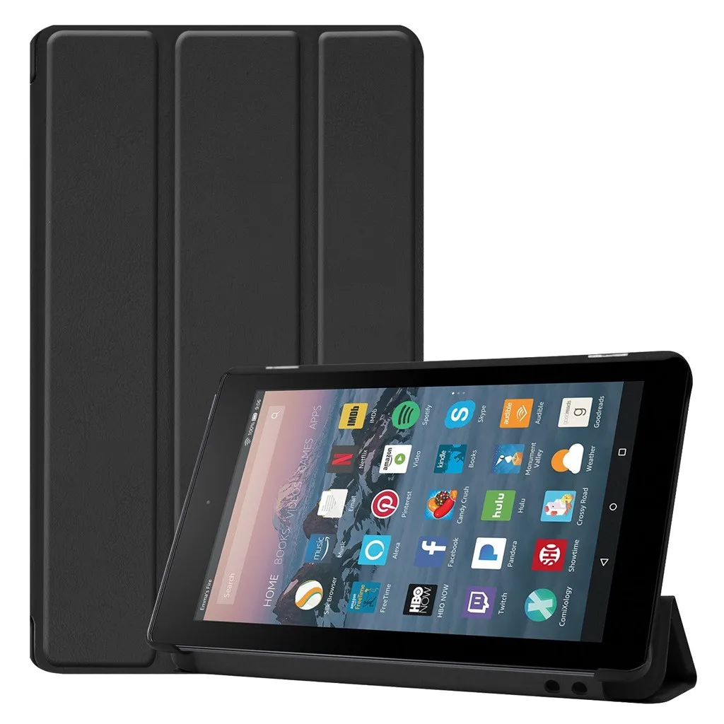 Чехол-книжка из искусственной кожи для Amazon Kindle Fire 7 2019 2017 | Компьютеры и офис