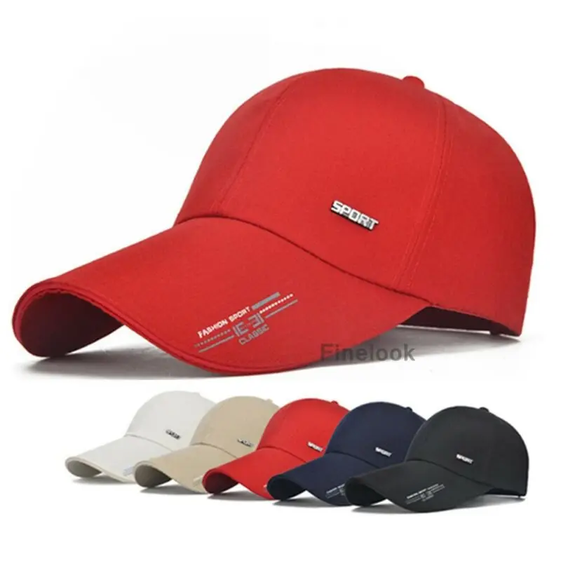 Summer Men Baseball Cap Adjustable Snapback Plain Trucker Funky Sport Wide Brim | Аксессуары для одежды