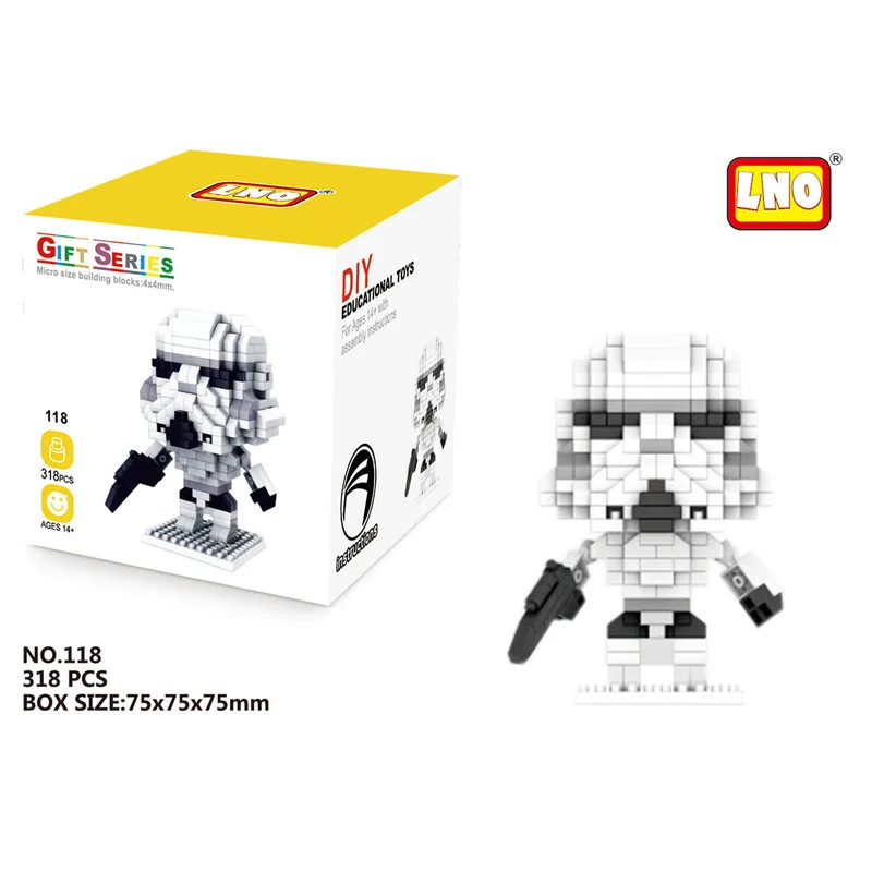 Star War Building Blocks Darth Vader BB-8 Stormtrooper Model Bricks Mini Yoda Mirco Blocks Gifts Toys For Kids - Bilde 3