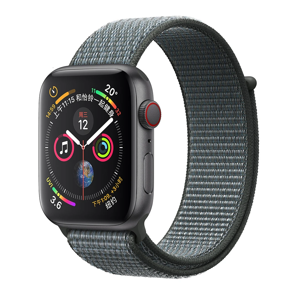 Storm Gray Нейлоновый ремешок для Apple Watch band series 5 iwatch 44 мм ремешок 38 мм 44 мм 40 мм iwatch sreies 4 3 2 pulseira браслет ремешок для часов - Цвет ремешка: Storm Gray