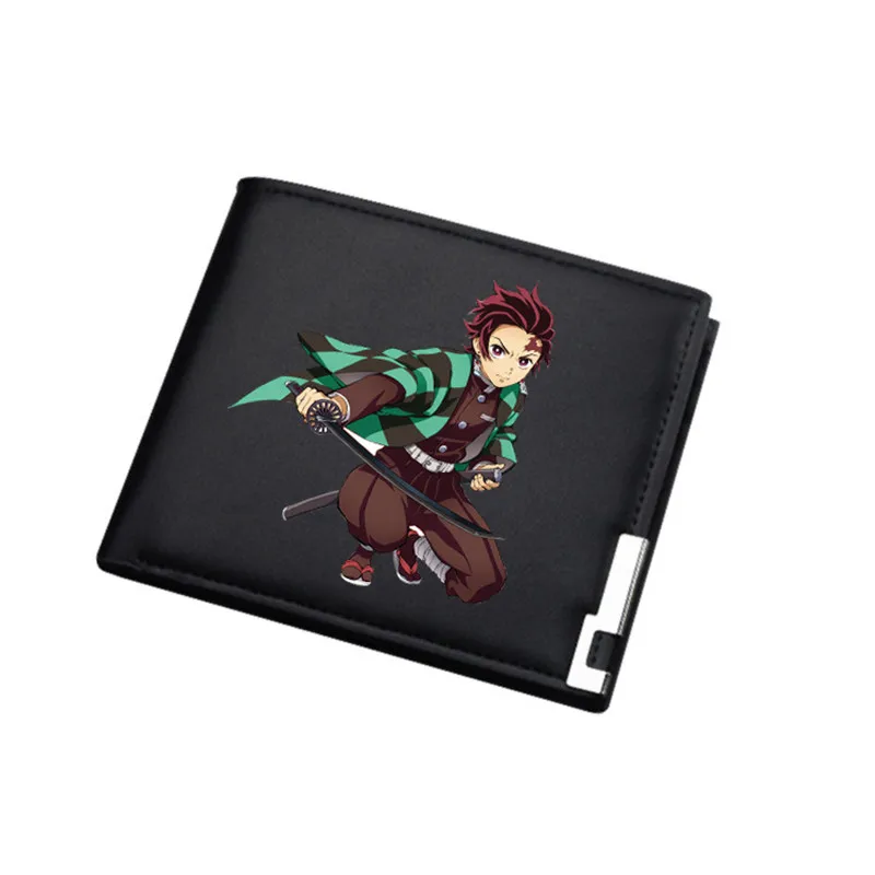 18 Demon Slayer: Kimetsu no Yaiba сумка для денег Студенческая ID держатель для карт из искусственной кожи короткий кошелек унисекс мультфильм Carteira подарок портмоне - Цвет: 18