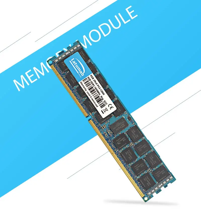Latumab 8 Гб оперативной памяти, 16 Гб встроенной памяти, DDR3 1600 МГц PC3 12800 регистровая и ecc-память Серверная Память RAM память пк модуль памяти RAM 1 шт./2 шт./4 шт. высокое качество