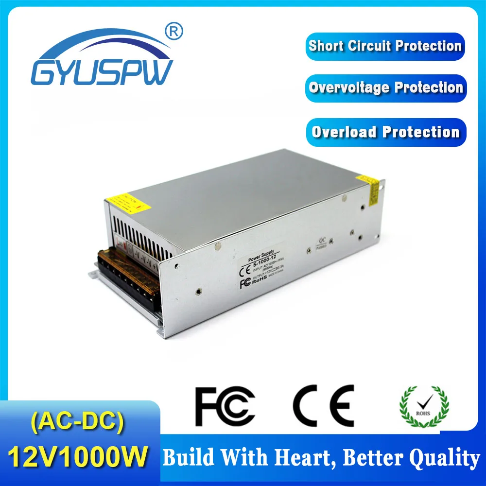 DC36V 1000W Питание переключатель DC12V DC24V DC48V DC60V DC70V DC80V DC90V постоянного Напряжение