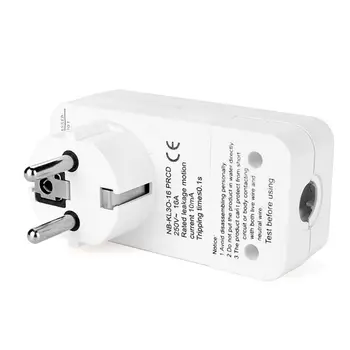 

EU16A Safety Socket Adapter Anti Electric Shock Trip Switch Circuit Breaker Plug
