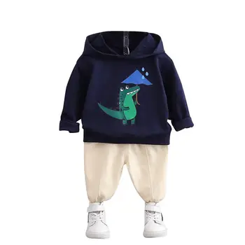 

New Spring Autumn Baby Boys Girls Clothes Suit Children Cotton Hoodies Pants 2 Piece Set Toddler Casual Costume Kids Tracksuits