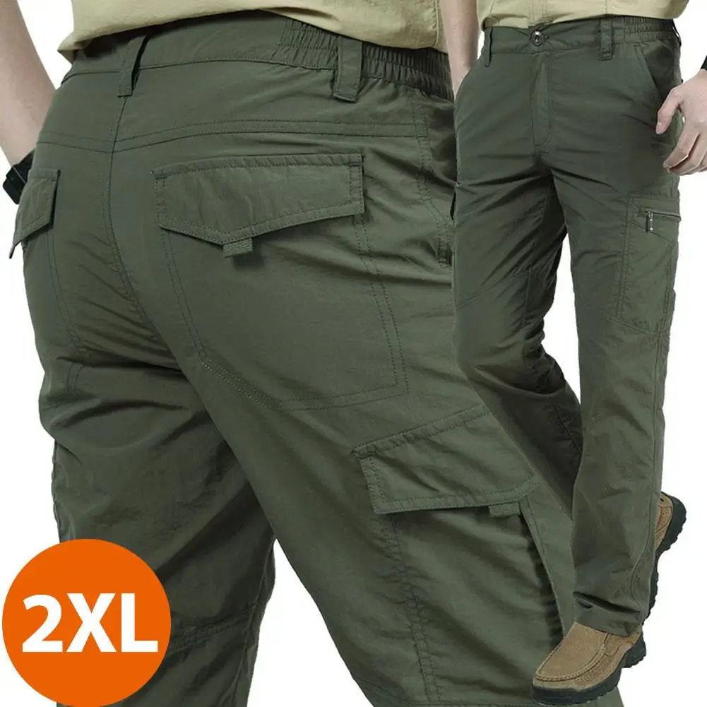 2XL Strategic Work Cargo мужские брюки боевые мягкие быстросохнущие свободные брюки светильник для походов на открытом воздухе с несколькими карманами - Цвет: 2XL