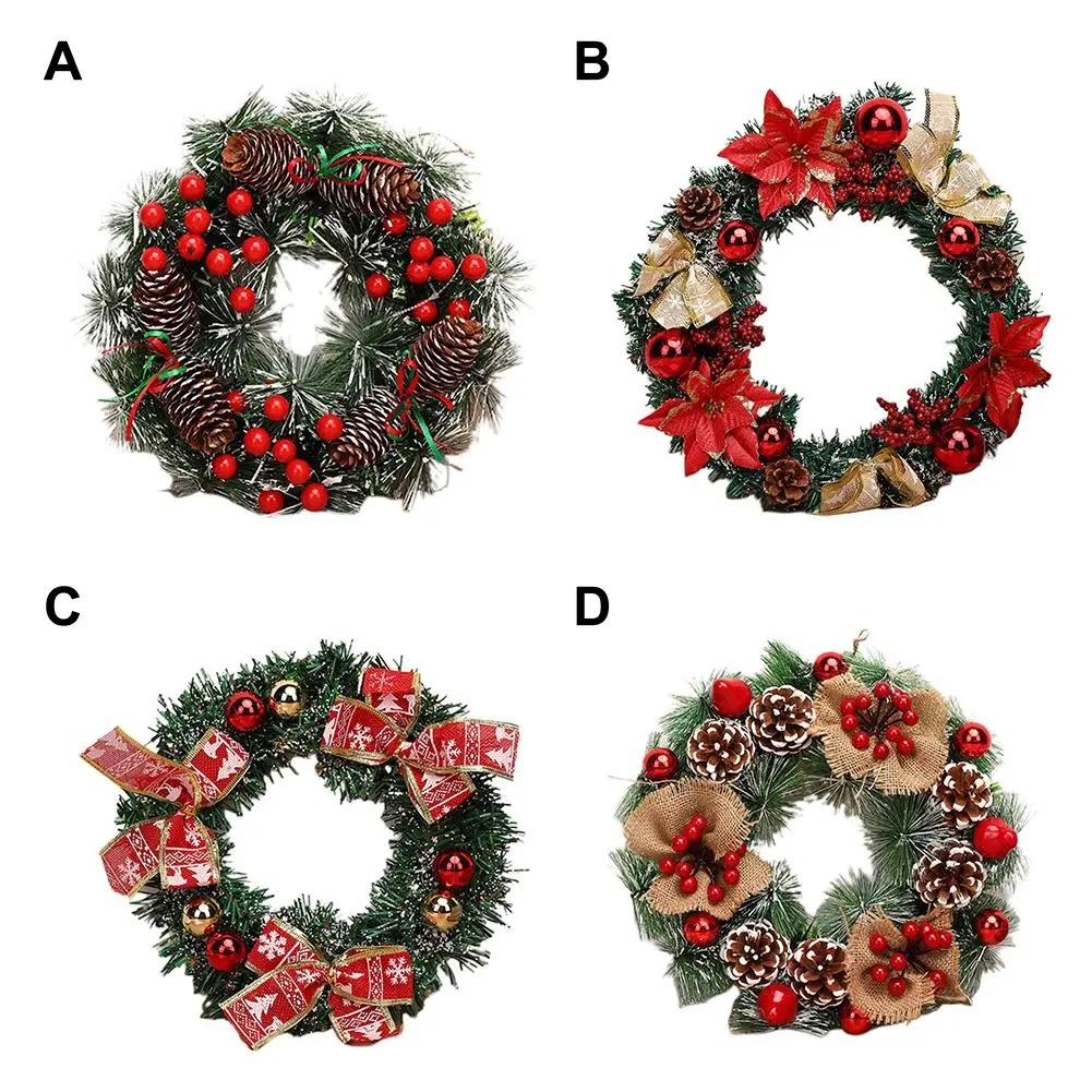 

Christmas Handmade Wreath Rattan Pendant Garland for Shopping Mall Christmas Tree Decoration Ornament create a warm atmosphere