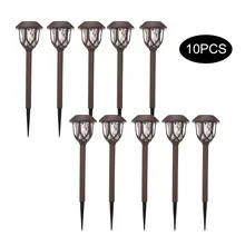 Солнечный наземный свет садовый патио дорожка Наружный свет светодиодный-4/10 пакетов садовый водонепроницаемый светильник садовый светильник солнечный