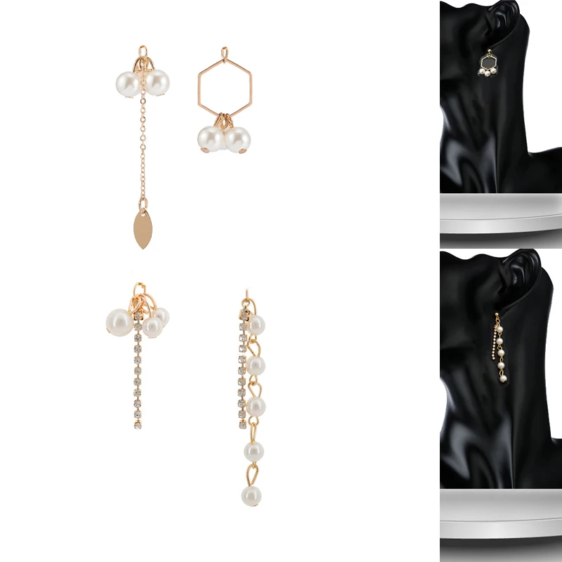 

2020New 60 шт жемчуг асимметрия с бахромой и пуговицами для самостоятельного изготовления ювелирных украшений серьги или ожерелье Подвески Аксессуары ER118-ER119