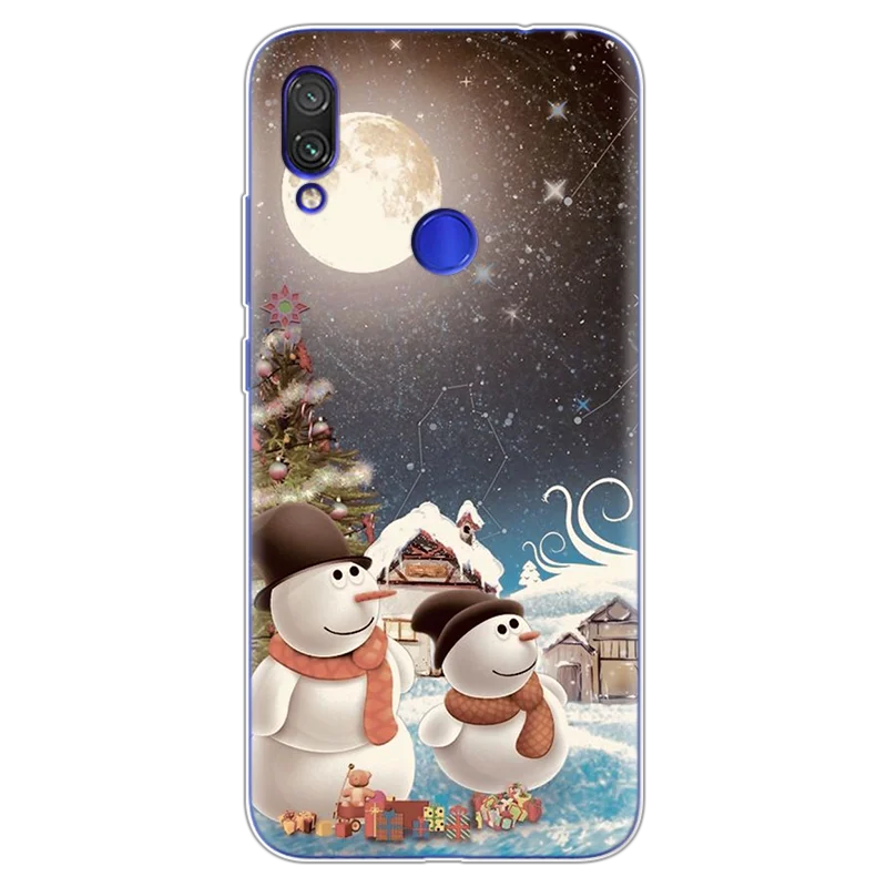 sd2ryue Чехлы для Xiaomi Redmi Note 7 Pro 6," из ТПУ с рисунком Санта Клауса и лося, чехлы для Redmi Note 7S с Рождеством - Цвет: sd2ryue
