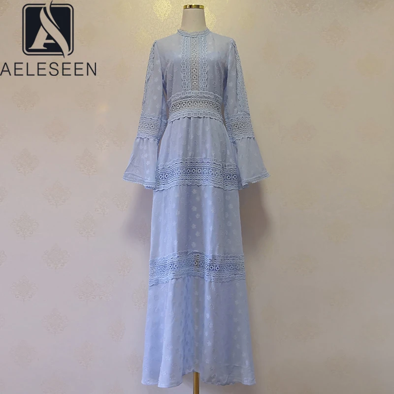 AELESEEN Runway Fashion Plus Size Women Flare