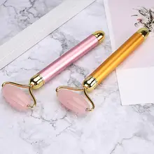 Искусственный нефрит Электрический роликовый массажер для лица против морщин инструмент для красоты лица помогает уменьшить внешний вид морщин