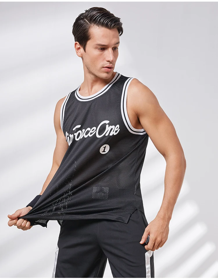 VANSYDICAL баскетбольные майки без рукавов, дышащие Спортивные Рубашки, Топы для бега на открытом воздухе, тренировочная Спортивная одежда для спортзала, Мужская Джерси