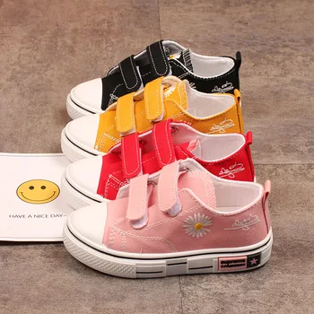 

Fashion Girls Boys Kids Children Flats Shoes Floral Flowers Breathable Hook & Loop For Students Flats Shoes New Autumn 2020