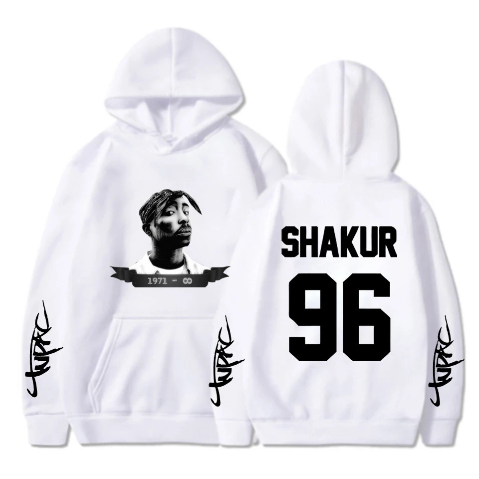 Корейский свитшот с принтом Tupac Shakur Rapper 96 толстовка большого размера d Hodies