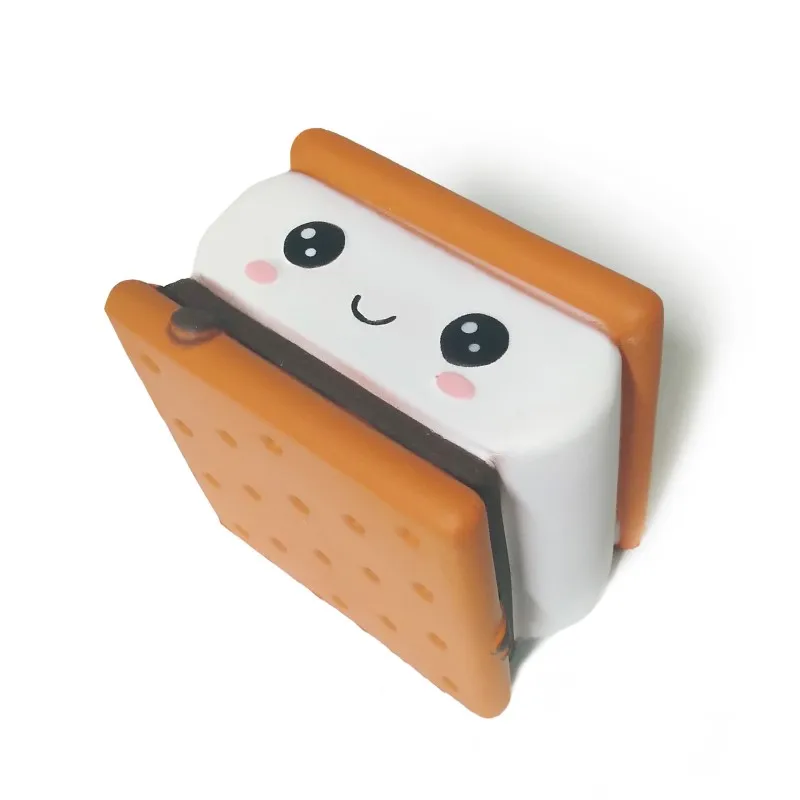 Новая мода мультфильм шоколадное печенье Squishies PU Мягкий медленно растущий крем Ароматические оригинальная посылка дети сжимают игрушки Рождественский подарок