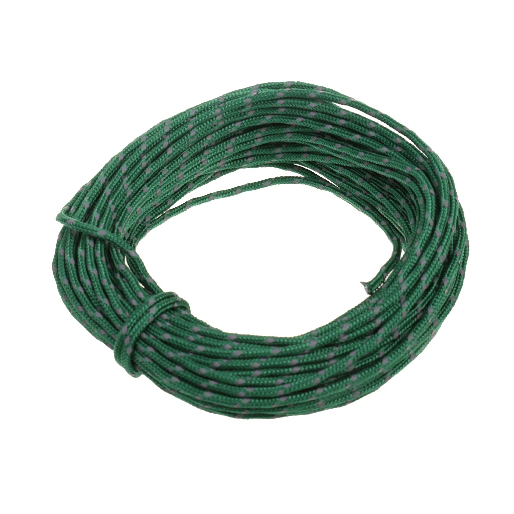 15m 2.5mm Reflective Guyline Camping Canopy Tent Shelter Guy Line Cord Paracord