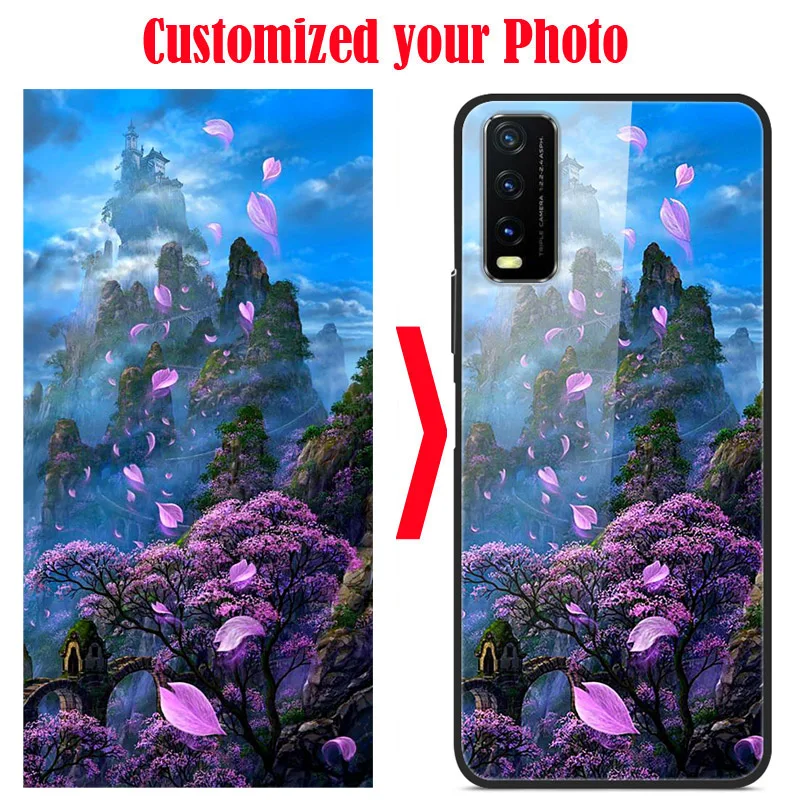 Индивидуальное DIY Стекло для OPPO Realme X2 Pro Обложка Reno 3 Ace 5 Q A3S A5 AX7 A7 a5 a9 2020 a11x XT