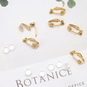 

24Pcs DIY Earrings Converter With Comfort Earring Pads Turn Pierced Into Clip-On