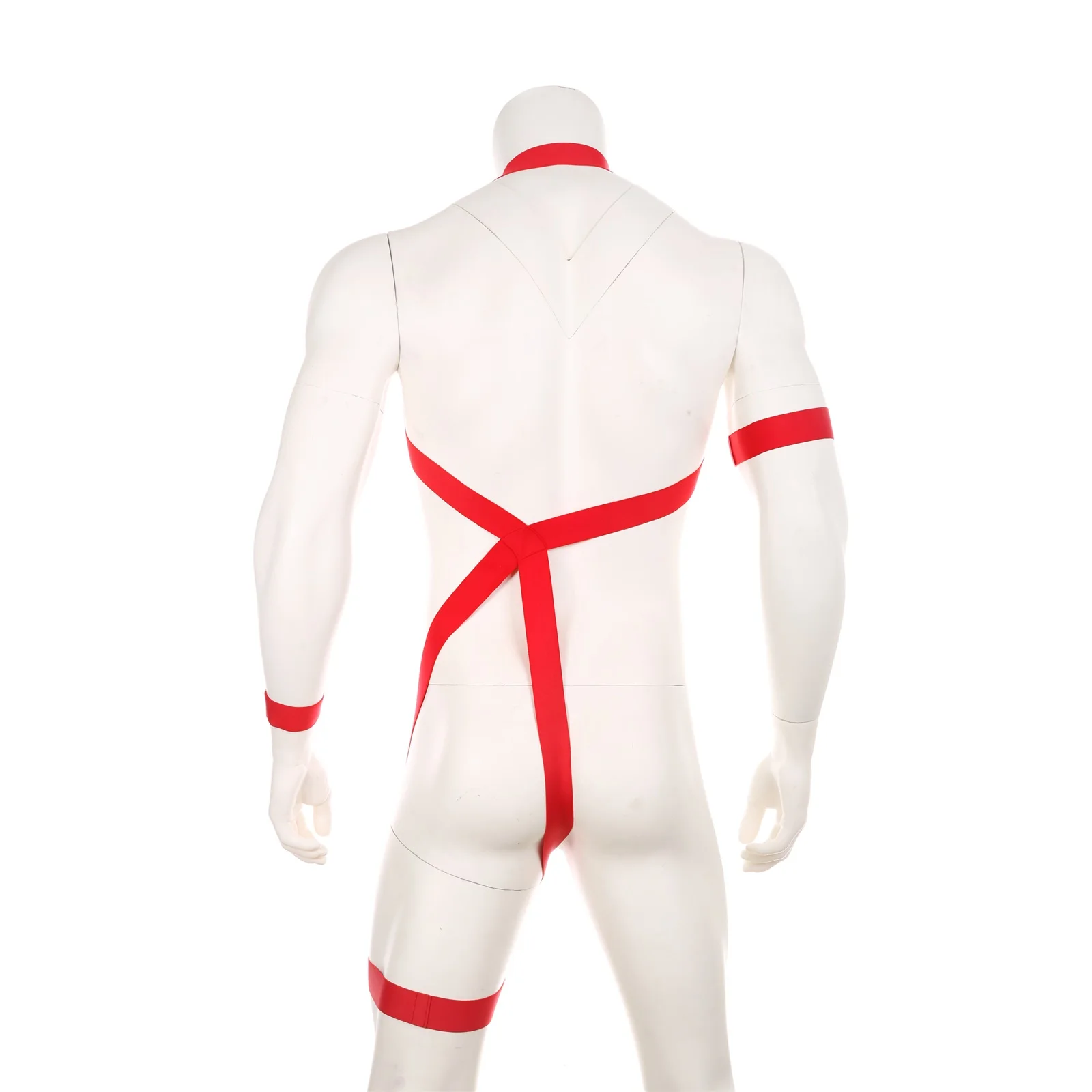 CLEVER-MENMODE Men Sexy Lingerie Halter Neck Straps Body Chest Harness Elastic Bondage Leg Belt Arm Band Hombre Bodysuit Costume cosplay costume mens bondage lingerie sexy fetish wear men chest harness belt