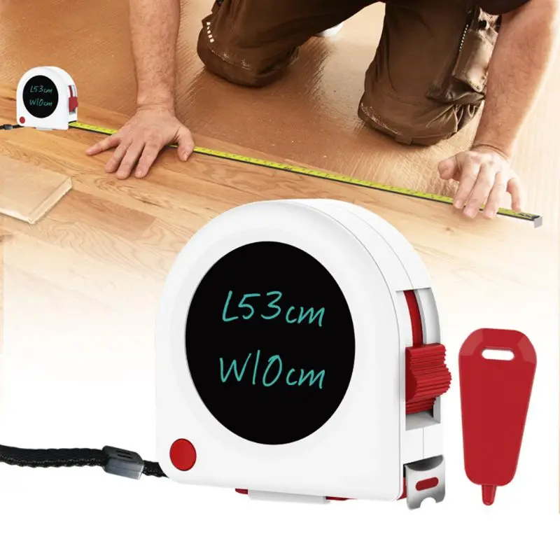 

5m/16ft Tape Measure with LCD Writing Tablet Drawing Board for Construction/Carpenter/DIY Measurement Hotselling A5YD