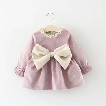 

Keelorn Baby Girls Spring Autumn Dress New Lovely Party Dress Toddler Baby Outfits Bow-knot Sweet Costumes Casual Clothes Suits