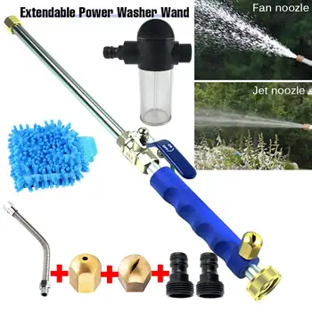

High-pressure Water Gun Nozzle Garden Hose Sprayer Watering Jet for Car Wash and Window Washing Flexible Glass Cleaning Tool
