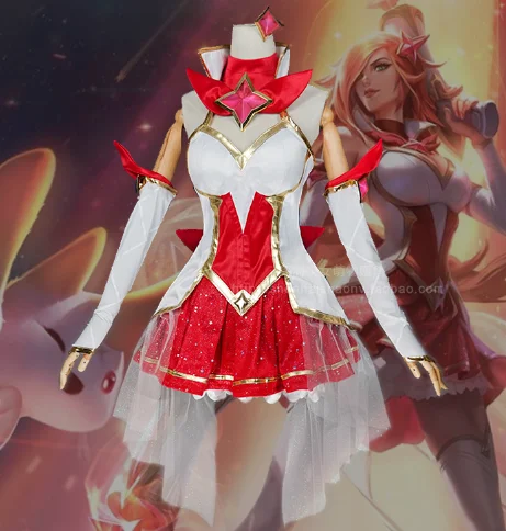 Аниме! Популярная игра LOL Miss Fortune Guardian Of The Magic платье униформа для девочек