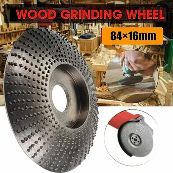 

Woodworking 84mm Tungsten Carbide Wood Grinding Wheel for Angle Grinder Disc Wood Carving Sanding Abrasive Tool Bore Shaping