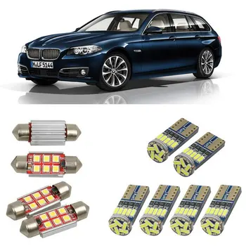 

Interior led Car lights For BMW 5 touring f11 estate Reading dome bulbs for cars error free License Plate Light 6pc/lot