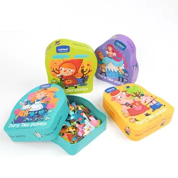 

Cartoon Fairy Tale Kingdom Puzzle Children's Educational Early Childhood Toys Large Block Puzzle Toys Birthday Gifts