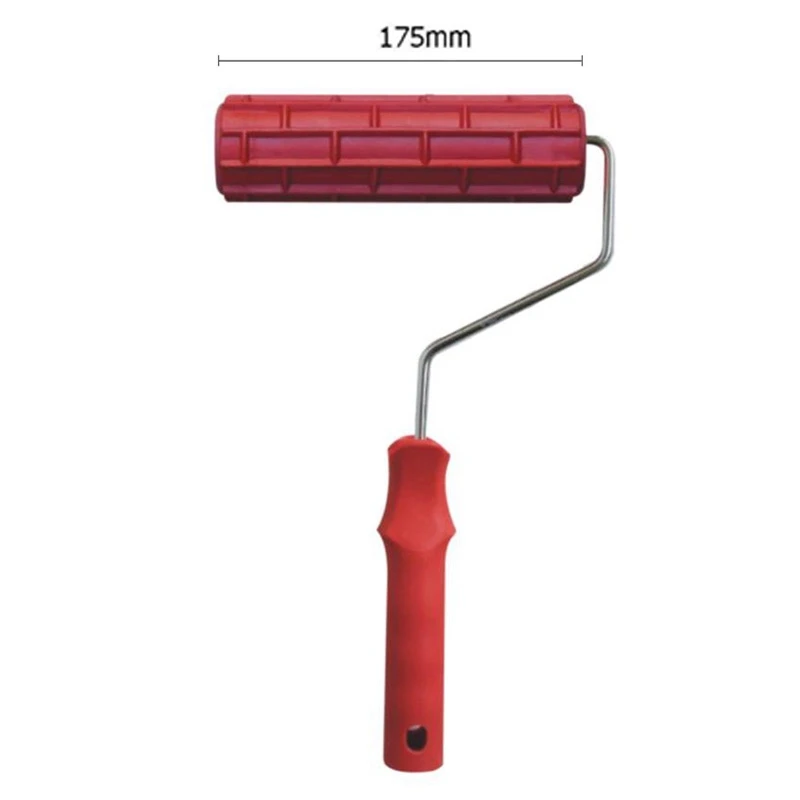 7 Inch Imitation Brick Pattern Embossing Cylinder Wall Paint Roller Brushes Diatom Mud