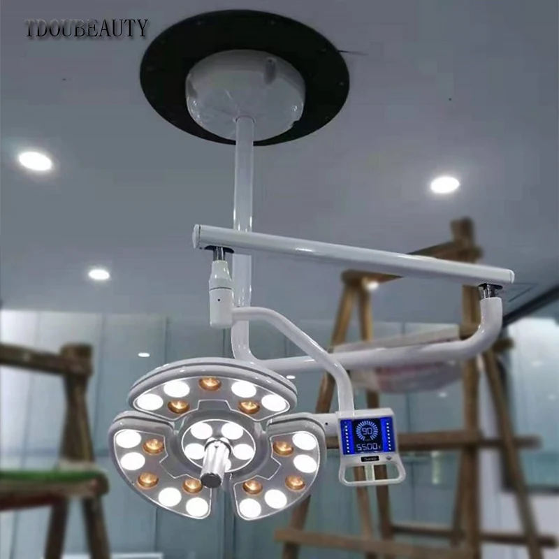Single Head Ceiling TDOUBEAUTY стоматологический теневой светильник сенсорный светодиодный светильник ing Стоматологический светильник Pet хирургический светильник индукционный светильник Стоматологический светильник для кресла светильник для татуировки - Цвет: Single Head Ceiling