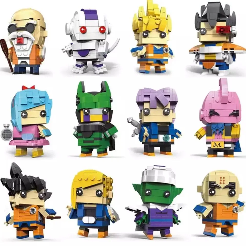 

Dragon Ball Brickheadz Cartoon Vegeta Goku Legoing Figures set Model Building Block Bricks Heads Toy For Kids Gifts