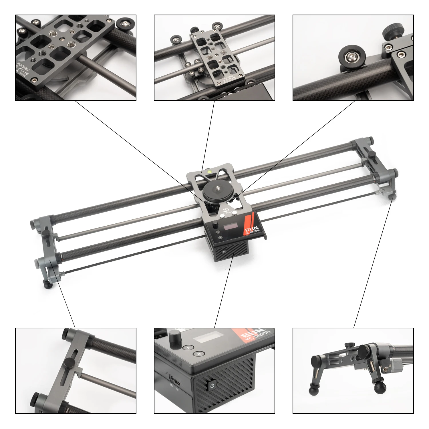 US $379.99 YC Onion Generation 30 Camera Slider Motorized App Control In Aluminum Alloy With Super Silent Motor 34 Or 5 Axis Video Slide