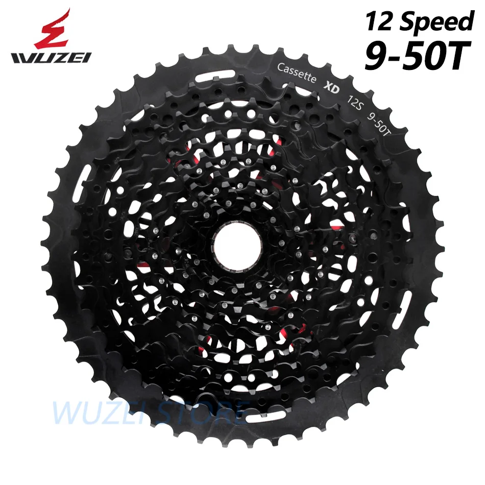 WUZEI 11S 12 S 9-50T кассета Сверхлегкий Freewheel 11/12 скорость горный велосипед маховик Радуга 375g совместим с XD k7