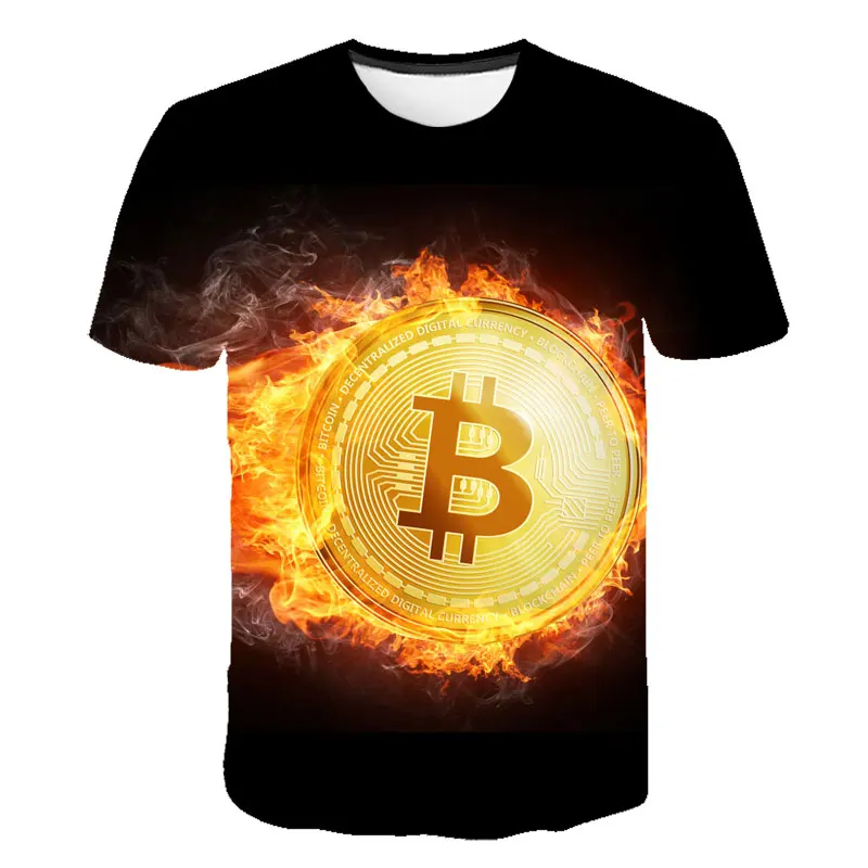 

T-shirt bitcoin in cryptography We believe that men's O-neck moon short-sleeved crypto currency T-shirt men's fashion T-shirt