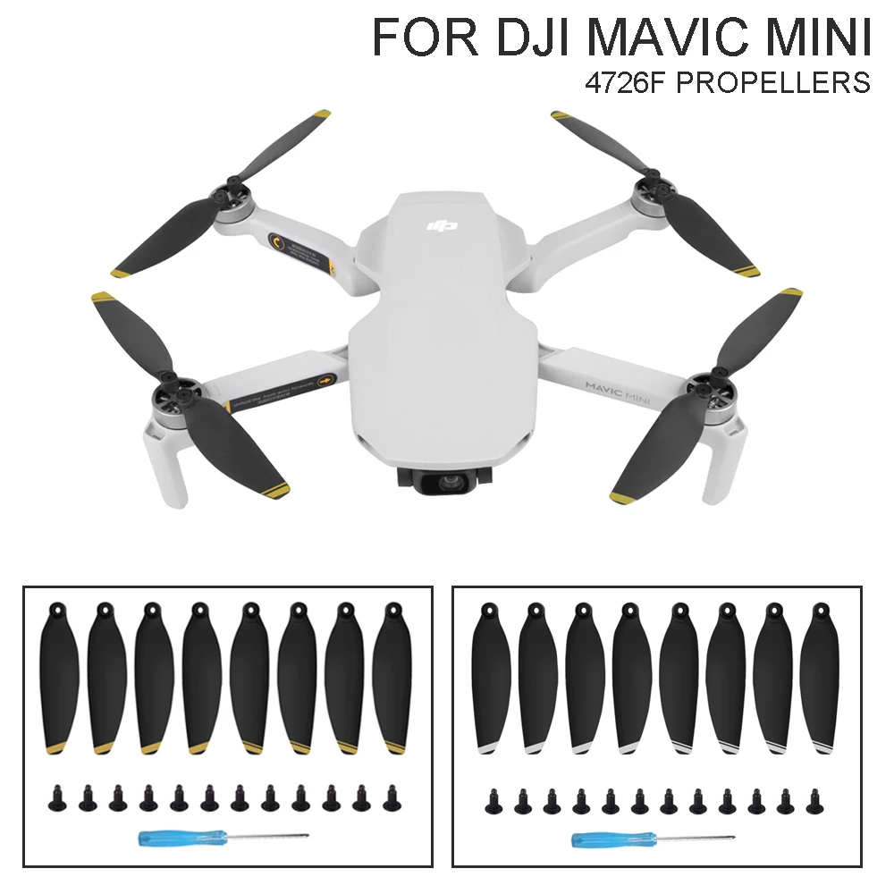 

SUNNYLIFE 4 Pairs Foldable Propellers 4726F Low Noise Propellers for DJI Mavic Mini Drone Accessories