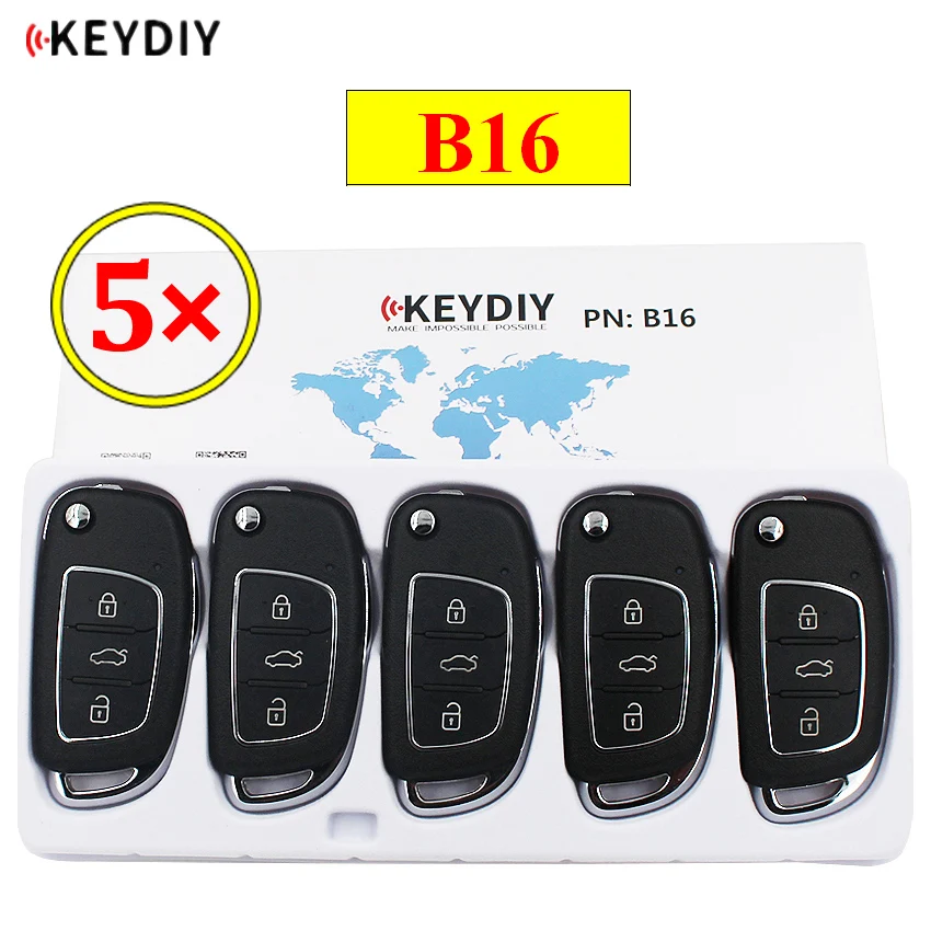 5 шт./лот KEYDIY B серии B16 3 кнопки Универсальный KD пульт дистанционного управления для KD200 KD900 KD900+ URG200 KD-X2 mini KD