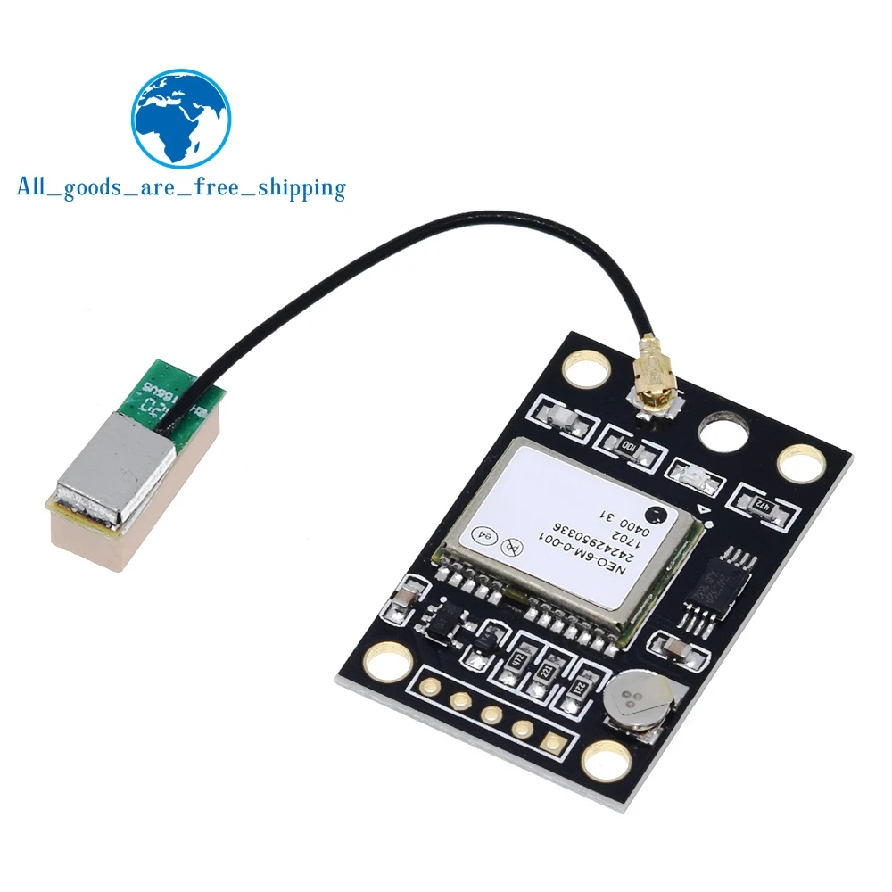 Módulo neo6mv2 de tzt GY-NEO6MV2 NEO-6M gps com controle de vôo controlador eeprom mwc apm2 apm2.5 grande antena para placa arduino