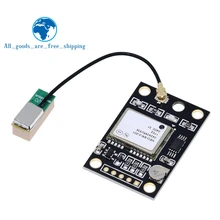 Módulo neo6mv2 de tzt GY-NEO6MV2 NEO-6M gps com controle de vôo controlador eeprom mwc apm2 apm2.5 grande antena para placa arduino